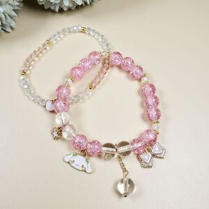 Brand New Sanrio Cinnamoroll Pink Lucky Double Bracelets